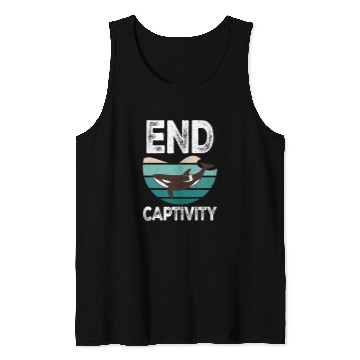 Discover Whale Pet End Captivity Orca Sea Mamal Lover Tank Tops