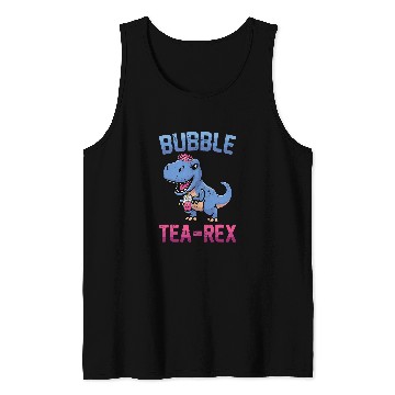 Discover Dinosaur Pet Bubble TeaRex  Cute Milk Tea Tank Tops