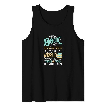 Discover Book Fun Nerd 14 Tank Tops