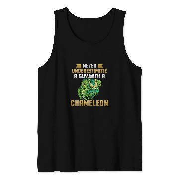Discover Chameleon Pet Mens Chameleon Design for a Chameleon Lover Tank Tops