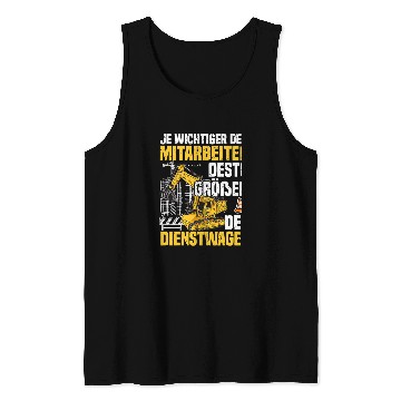 Discover Excavator Fun driver construction machine guide on the construction site Scherz Tank Tops