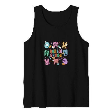 Discover dentists Job Funny Teeth Dental Squad dentists Happy Easter Day 01 Tank Tops
