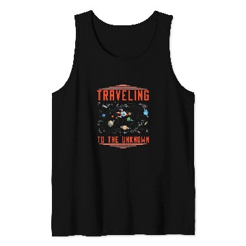 Discover Astronaut Job Space Traveling Galaxy Solar System Space Colonization Tank Tops