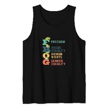 Discover Frog Pet Gender Equality freesdom Tadpole Toad Frog Tank Tops