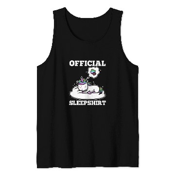Discover Unicorn Pet Official sleep Unicorn pajama Tank Tops