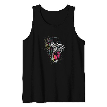 Discover Gorilla Pet Monkey Ape Headphones Tank Tops