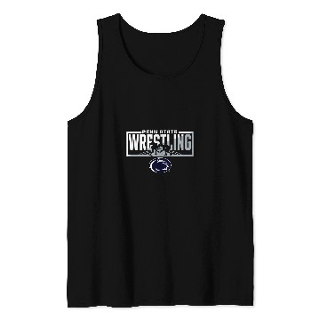 Discover Sport Wrestling Penn State Nittany Lions Wrestling Match Dark Heather Tank Tops