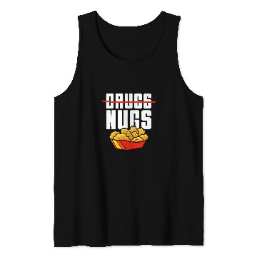 Discover Chicken Pet Nuggets Funny Merch Nugs Tank Tops