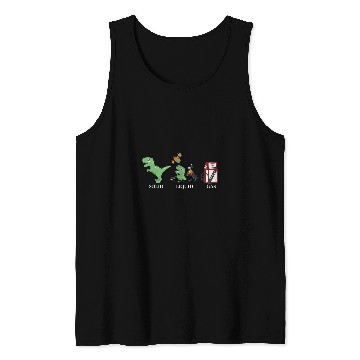 Discover Dinosaur Pet Solid Liquid Gas Dinosaur Back to school Tank Tops