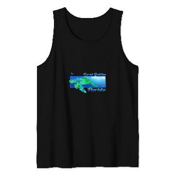 Discover Turtle Pet Coral Gables Florida Swimming Sea Tank Tops