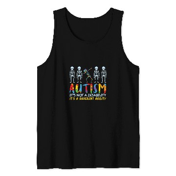 Discover Autism Puzzle Support Autism Kids for Mom Dad 1 Tank Tops