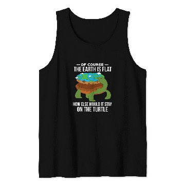 Discover Turtle Pet conspiracy theory flat earth turtle globe funny Tank Tops