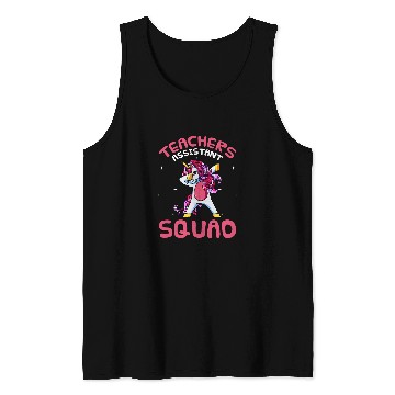 Discover Unicorn Pet Teacher Assistant Education Teaching Aide Tank Tops