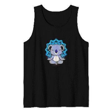 Discover Koala Pet Zen Buddhism Meditation Koala Lover Women Yoga Tank Tops