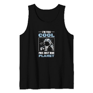 Discover Astronaut Job Planet Aerospace Engineers Tank Tops