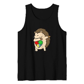 Discover Hedgehog Pet Autism Awareness Tank Tops