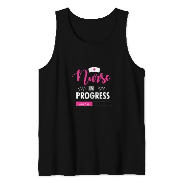 Discover nurses Job In Progress Nursing Student Certified nurses Assistant Tank Tops
