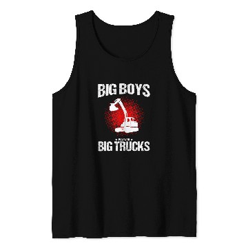 Discover Excavator Fun Mens Backhoe Operator Design for Excavator Sand Digger 2 Tank Tops