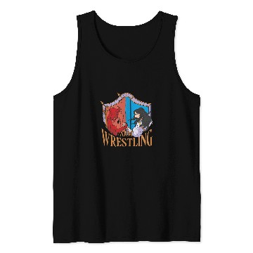 Discover Sport Wrestling Jesus VS The Devil Arm Wrestling Tank Tops