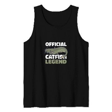 Discover Fishing Fun Legend with a Catfish Tank Tops