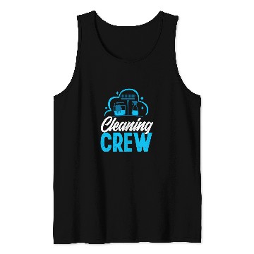 Discover Cleaning Crew School Custodian Janitor Cleaner Caretaker Tank Tops