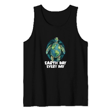 Discover Turtle Pet Earth Day Everyday Sea Turtle Environment Save Earth Tank Tops