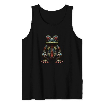 Discover Frog Pet Haida Totem Art Native American Indigenous Tribal Tank Tops