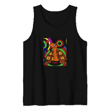Discover Turtle Pet Smiletodaytees Cute Artistic Box Turtle Abstract Art Tank Tops