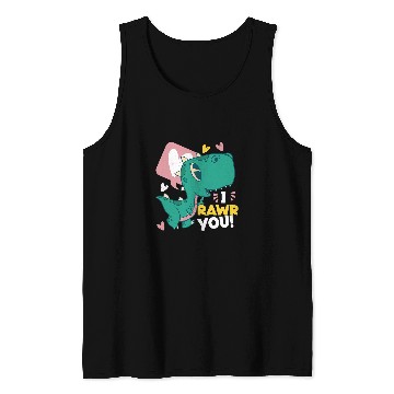 Discover Dinosaur Pet I Rawr You Cute Dinosaur For Kids Tank Tops