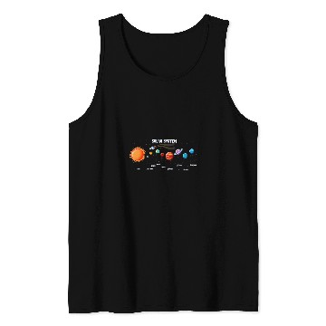 Discover Astronaut Job Tee Our Solar System Science Education Space Planet Sun Tank Tops