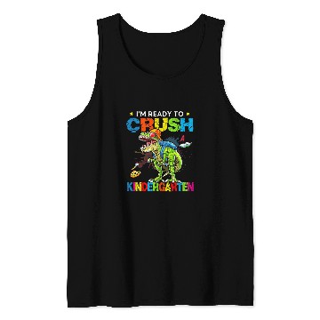 Discover Dinosaur Pet Im Ready To Crush Kindergarten Dinosaur First Day Of School 1 Tank Tops
