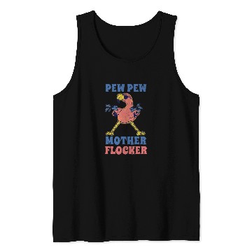 Discover Flamingo Pet Inappropriate Cool Tank Tops