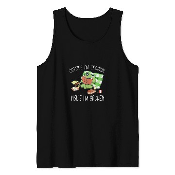 Discover Frog Pet Outside Im Croakin Inside Im Broken Depressed anxietys Frog Tank Tops