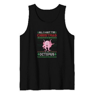 Discover Octopus Pet Christmas Outfits for Men Women Ugly xmass Sweater Tank Tops