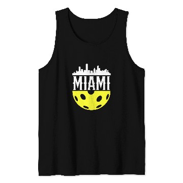 Discover Sport Pickleball Pickleball Yellow for Pickleball Players In Miami Florida Tank Tops