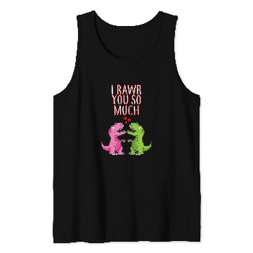 Discover Dinosaur Pet I Rawr You So Much Valentines Day Dinosaur T rexs Couples Boy Tank Tops