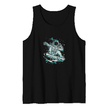 Discover Astronaut Job The bests surfing and Skateboarding Astronauts tee 1 Tank Tops