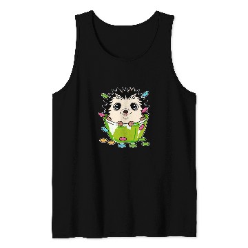 Discover Hedgehog Pet Cereal Cute Animal Lover Tank Tops
