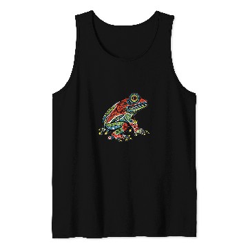 Discover Frog Pet Native American Indian Style Art Pacific Northwest 3 Tank Tops