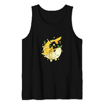 Discover Shark Pet Funny Cute Chopped Lemon Shark Pun Tank Tops