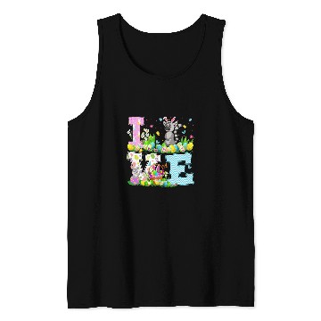 Discover Lemur Pet Easter Egg Hunt Funny Love Lemur Easter Sunday Tank Tops