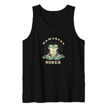 Discover Frog Pet Narcotics Anonymous Frog Namastay Sober Support Sobriety Tank Tops