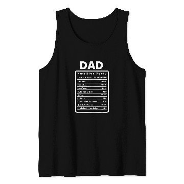 Discover Book Fun Funny Comic Book Dad Nutrition Facts Tank Tops
