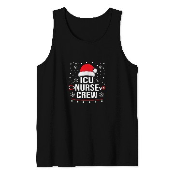 Discover nurses Job Silent Night ICU nurses Christmas Intensive Care Unit Tank Tops