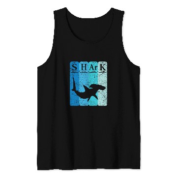 Discover Shark Pet Hammerhead Shark Periodic Table Elements Retro Tank Tops