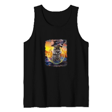 Discover Hamster Pet Dwarf Hamster Pirate Sailing in Round Fish Tank Tank Tops