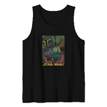 Discover Book Fun Star Wars Boba Fett vintages Comic Tank Tops