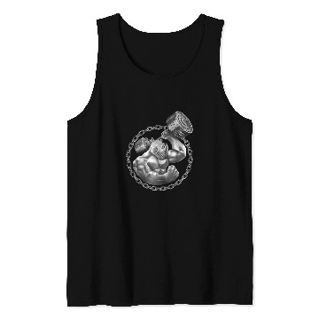 Discover Rhino Pet Beast Lifting Weights Gym Workout Iron Power Gift Tank Tops