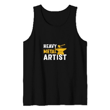 Discover Heavy Metal Artist For A Blacksmith Tank Tops