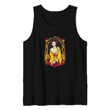 Discover vintages Japanese Kawaii Geisha Anime Girl in Kimono 29 Tank Tops